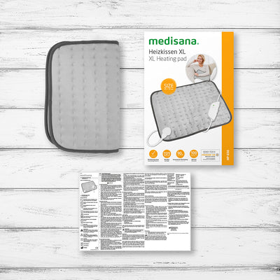 Medisana XL Electric Heating Pad With Overheat Protection in Grey (HP650)