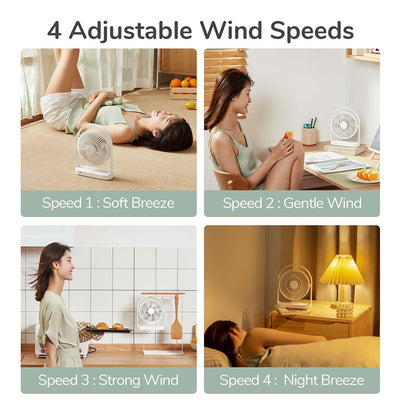 Jisulife Table Fan Life5 in White FA19
