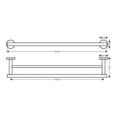 Hansgrohe Logis Universal 3-in-1 Bathroom Accessory Set in Chrome (41727000)
