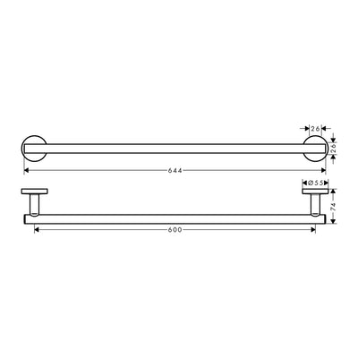 Hansgrohe Logis Universal 5-in-1 Bathroom Accessory Set in Chrome (41728000)