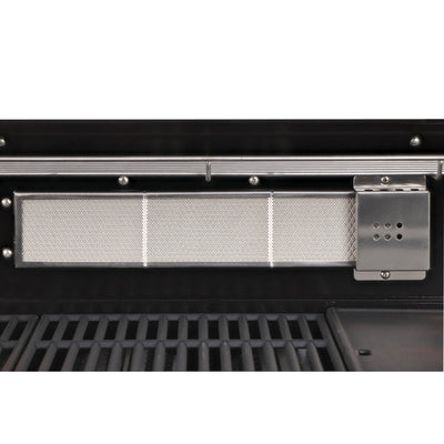 Smart 6 Burner Built-In Gas BBQ With Rotisserie & Rear Infrared Burner In Black (601WB-BLK)