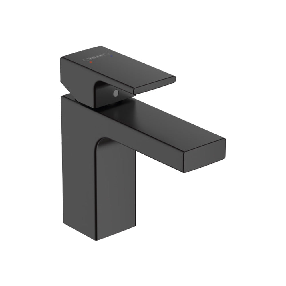 Hansgrohe Vernis Shape 100 Single Lever Bathroom Basin Mixer Tap in Matt Black (71569673)