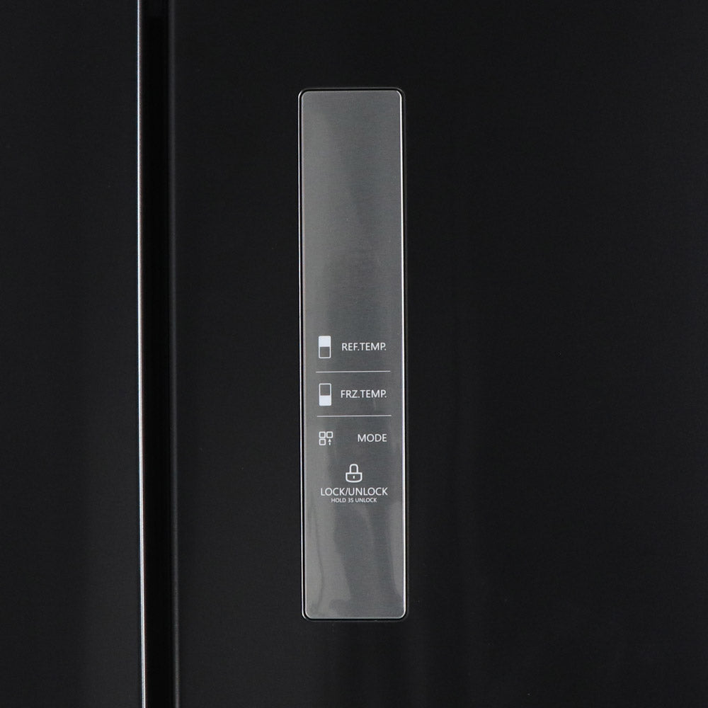Husky 545L French 4 Door Fridge & Freezer In Black Stainless Steel Refrigerator (HUS-545FDBIX)