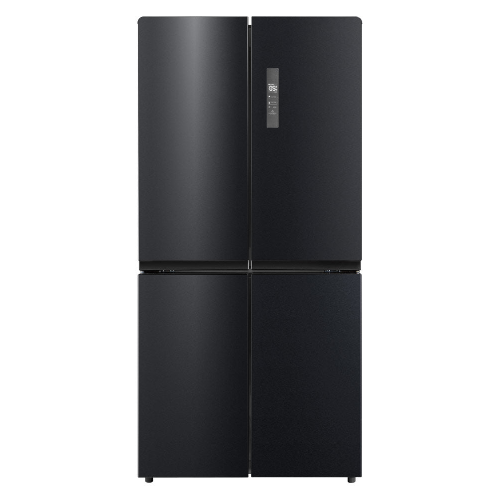 Husky 545L French 4 Door Fridge & Freezer In Black Stainless Steel Refrigerator (HUS-545FDBIX)