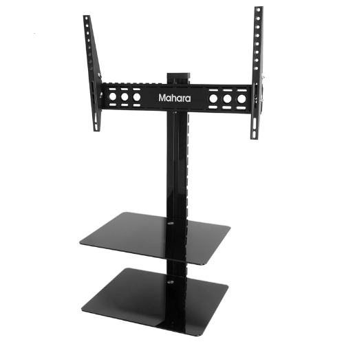 Mahara All in One Tilt & Turn TV Wall Bracket with AV Shelving (KSL62BB)