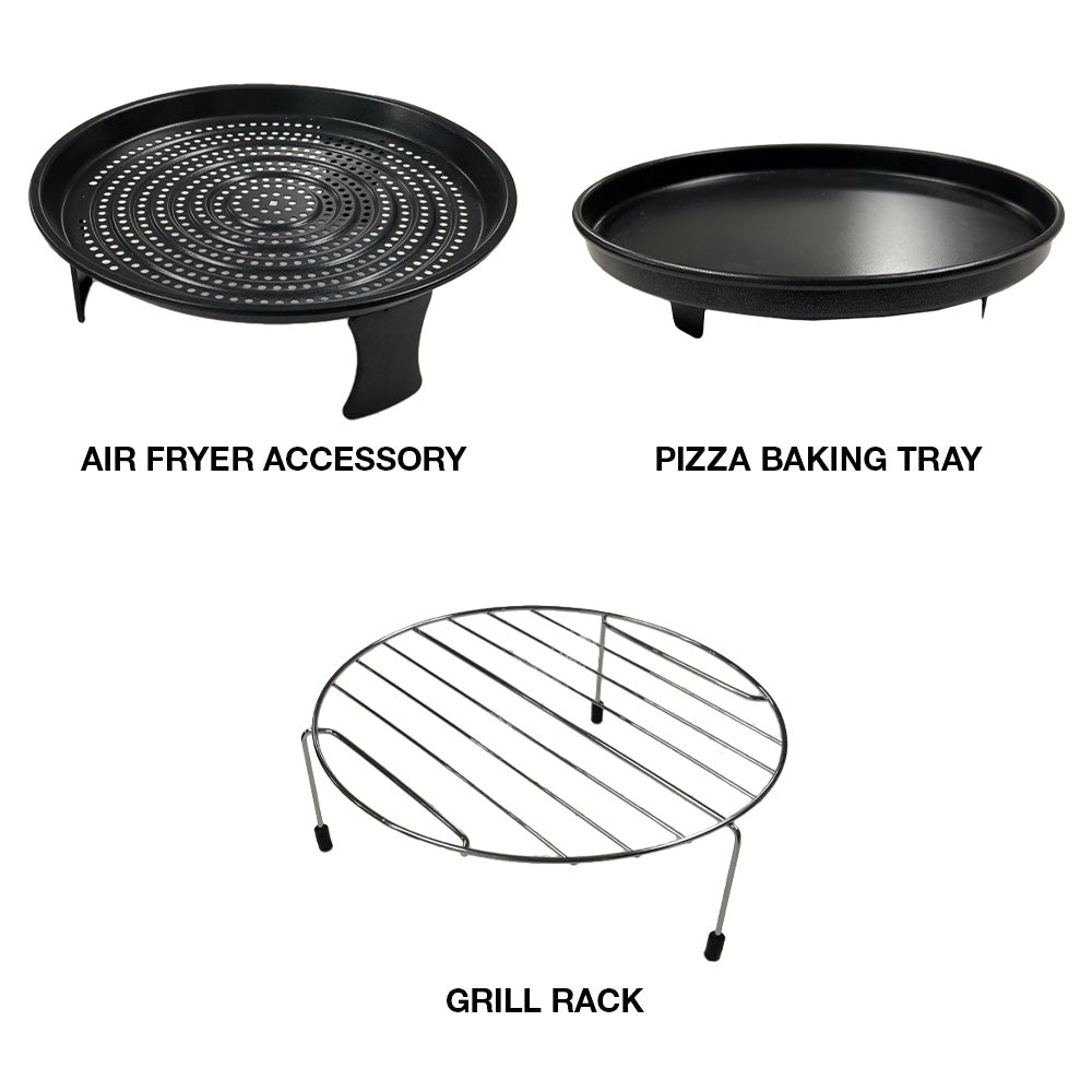 Whirlpool 29L Freestanding AirFry Microwave Oven in Black (MWP298BAUS)