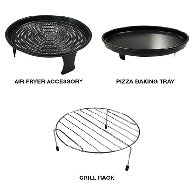Whirlpool 29L Freestanding AirFry Microwave Oven in Black (MWP298BAUS)