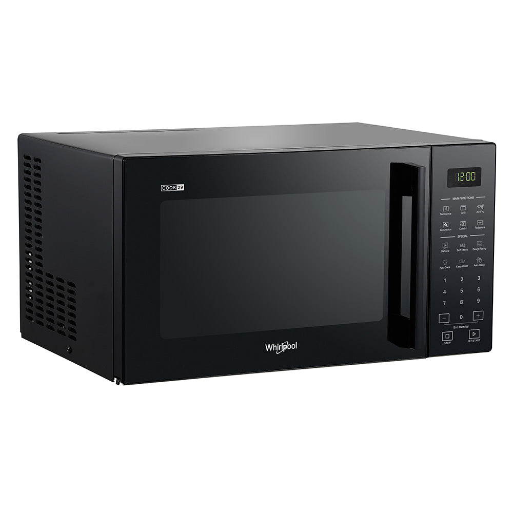 Whirlpool 29L Freestanding AirFry Microwave Oven in Black (MWP298BAUS)