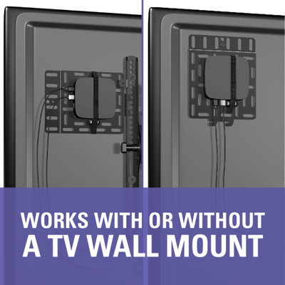Sanus Streaming Device Panel in Black SASP1-B2