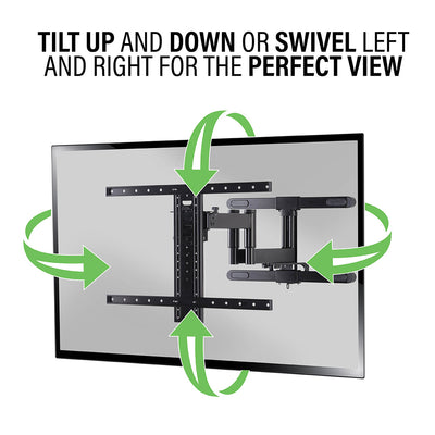 Sanus Large Outdoor Premium Full Motion Tc Wall Mount For TVS 40"-85" VODLF125-B2