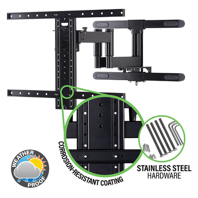 Sanus Large Outdoor Premium Full Motion Tc Wall Mount For TVS 40"-85" VODLF125-B2