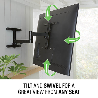 Sanus Large Outdoor Premium Full Motion Tc Wall Mount For TVS 40"-85" VODLF125-B2