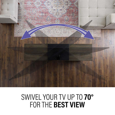 Sanus Swivel TV Stand in Black VSTV2-B2
