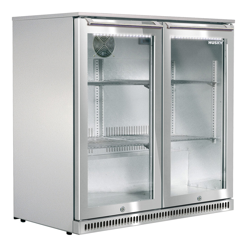 Husky 190L Double Door Alfresco Drinks Chiller With Anti-Condensation Doors In S/Steel (ALF-C2-840)