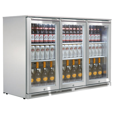 Husky 307L Triple Door Alfresco Drinks Chiller With Anti-Condensation Doors In S/Steel (ALF-C3-840) - Factory Seconds
