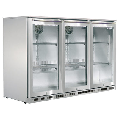 Husky 307L Triple Door Alfresco Drinks Chiller With Anti-Condensation Doors In S/Steel (ALF-C3-840) - Factory Seconds
