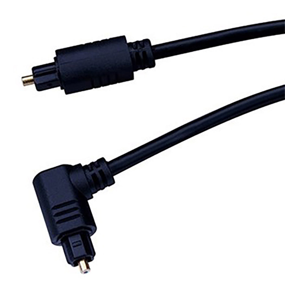 Bluejet Right-Angle Digital Optical Toslink Cable - 12 Ft Length (BJVP1018)