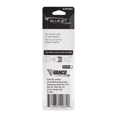 Bluejet PAL Female Jack to Jack Adapter (BJVP1024)