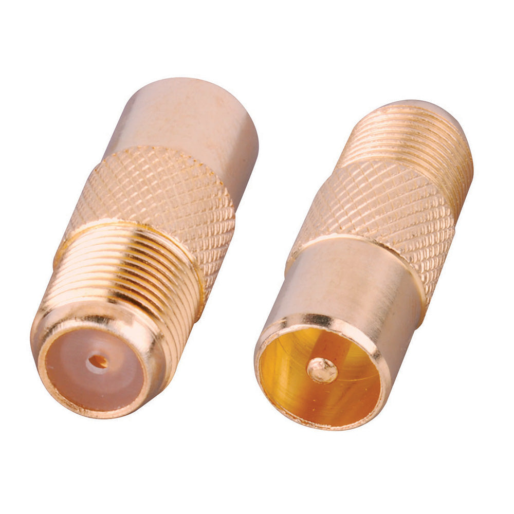 Bluejet PAL Plug to F-Coax Female Jack Adapter (BJVP1025)