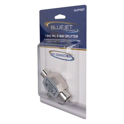 Bluejet 1GHZ PAL 2-Way Splitter (BJVP1027)