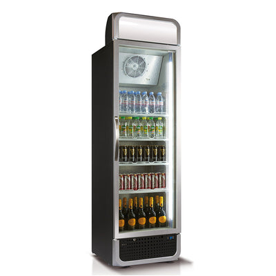 Husky 486L Single Glass Door Commercial Fridge in Black (C5PRO-H-BK-AUHU)