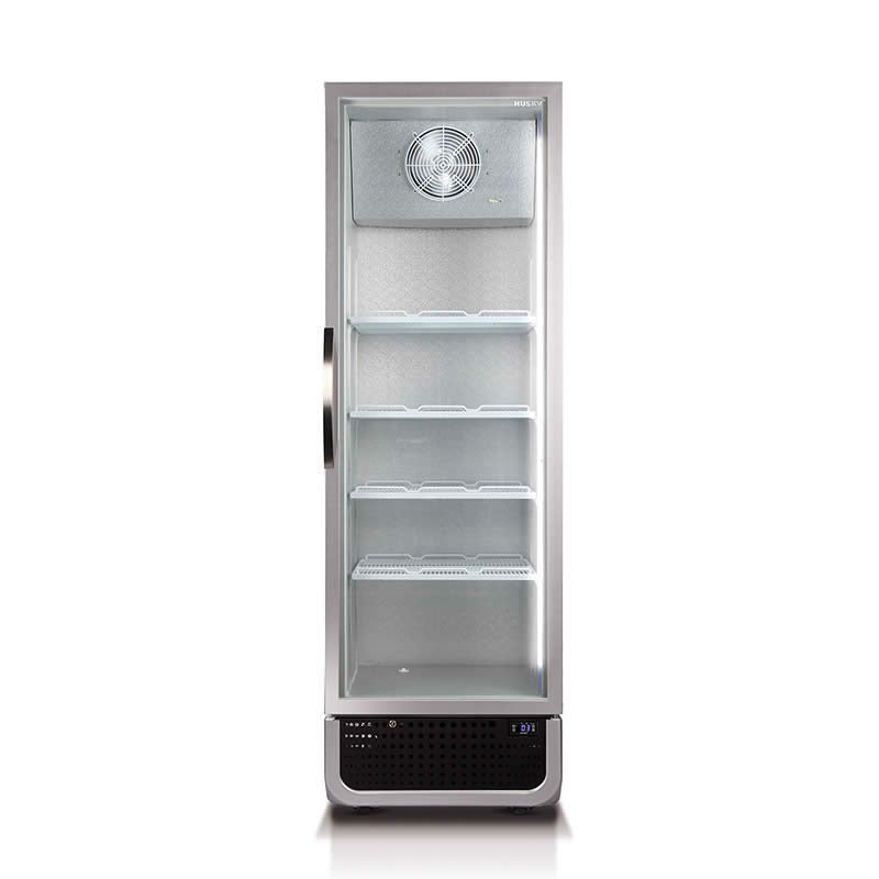 Husky 486L Single Glass Door Commercial Fridge in Black (C5PRO-H-BK-AUHU)