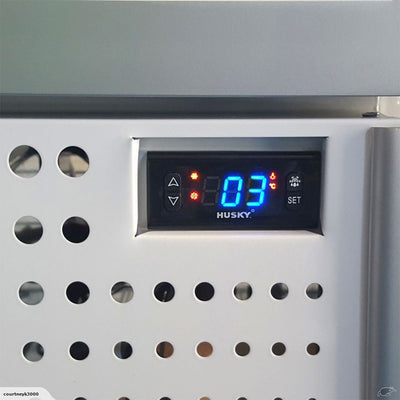 Husky 975L Double Glass Door Commercial Fridge in White (C10PRO-H-WHAUHU)