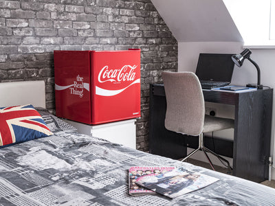 Husky 43L Mini Solid Door Coca-Cola Branded Bar Fridge (CKK43-207-AU-HU.1)