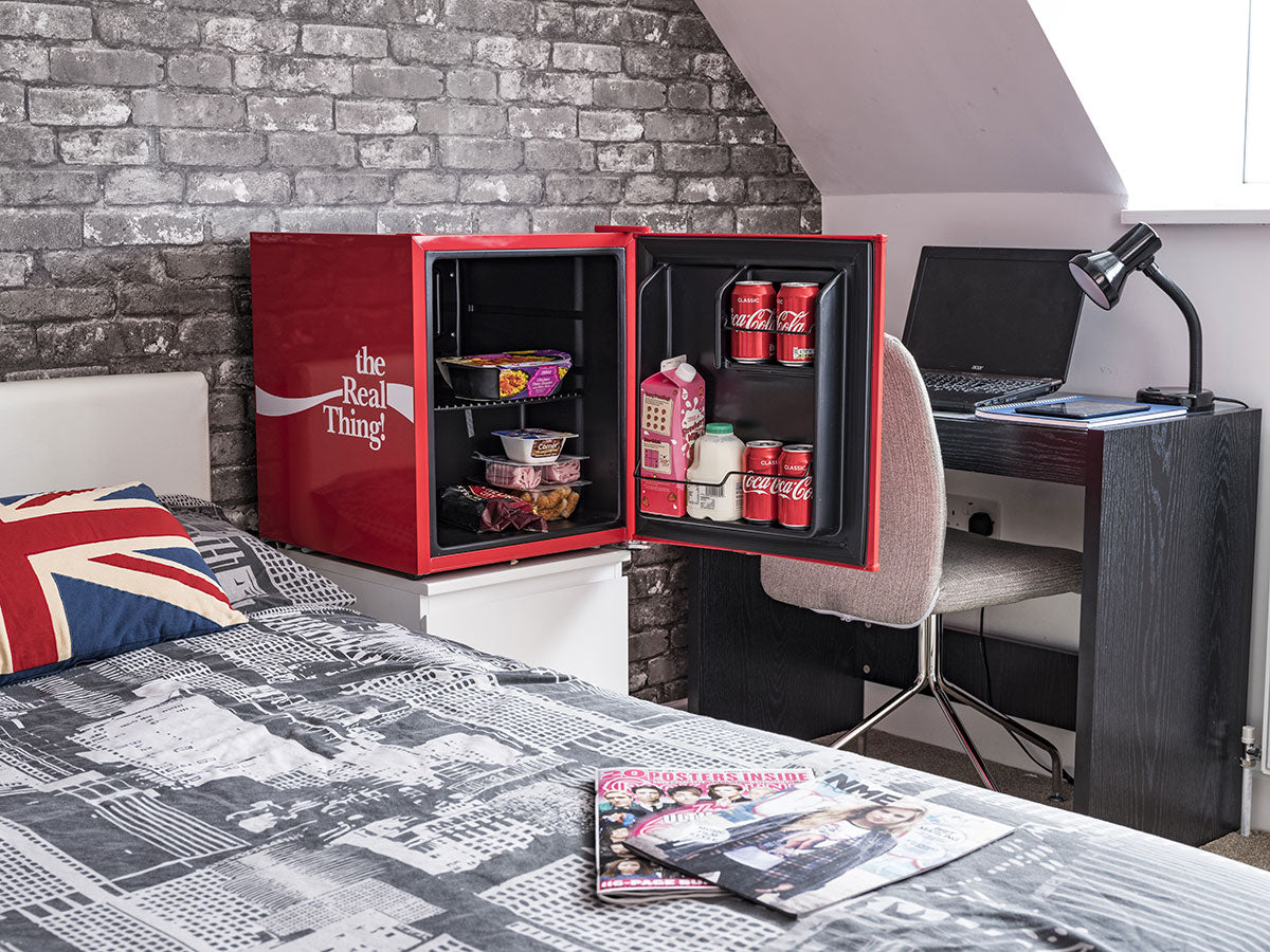 Husky 43L Mini Solid Door Coca-Cola Branded Bar Fridge (CKK43-207-AU-HU.1)
