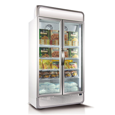 Husky 771L Double Glass Door Commercial Freezer in White (F10PRO-H-WH-AUHU)