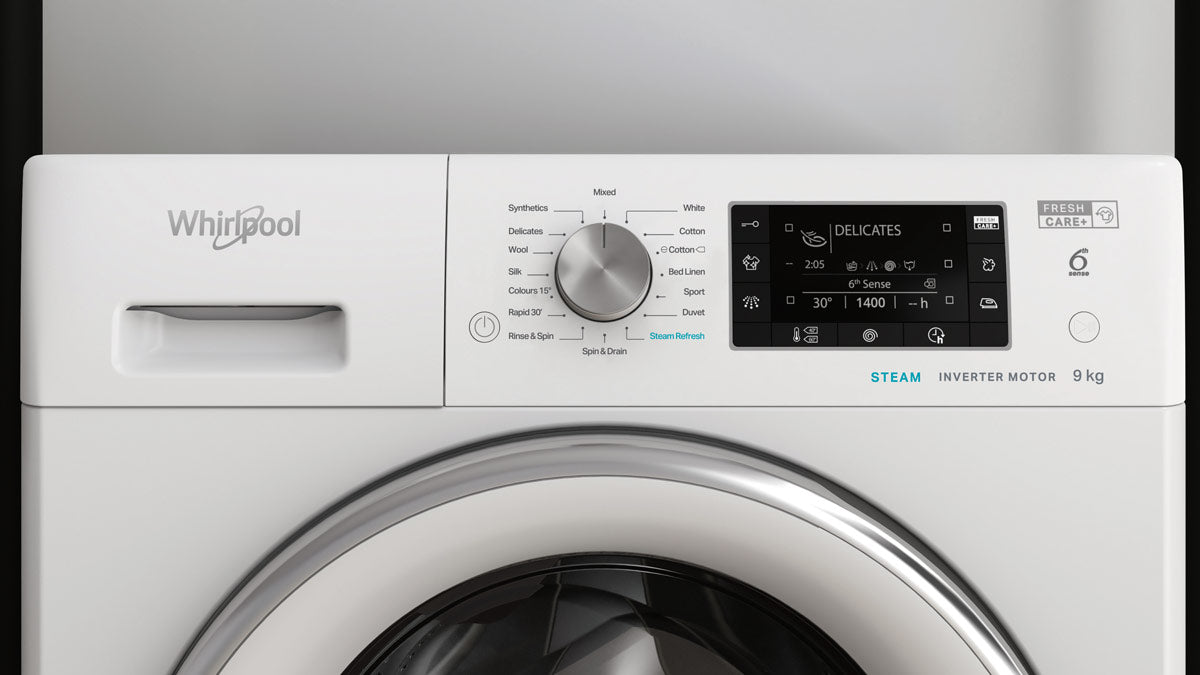 Whirlpool 9kg FreshCare+ Front Load Washer in White (FDLR90250)