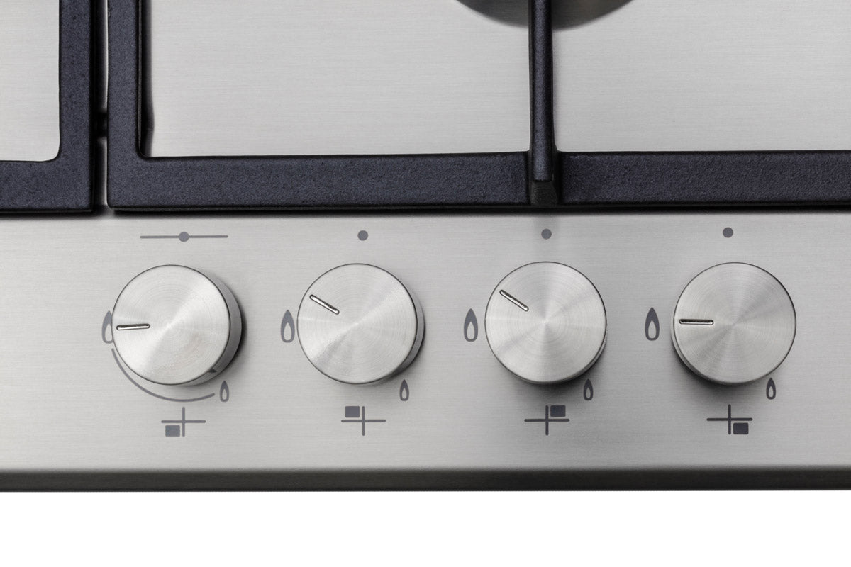 Whirlpool 60cm iXelium 4 Burner Stainless Steel Gas Cooktop (GMF6422IXL)