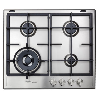 Whirlpool 60cm iXelium 4 Burner Stainless Steel Gas Cooktop (GMF6422IXL)