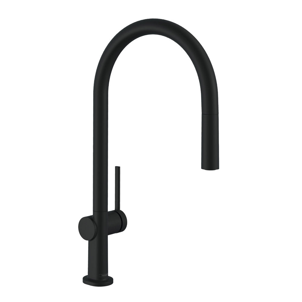 Hansgrohe Talis M54 Kitchen Mixer Tap With Pull-Out Spout in Matt Black (72802673)