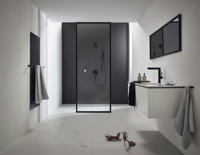 Hansgrohe AddStoris Single Bath Towel Rail Matt Black (41747670)