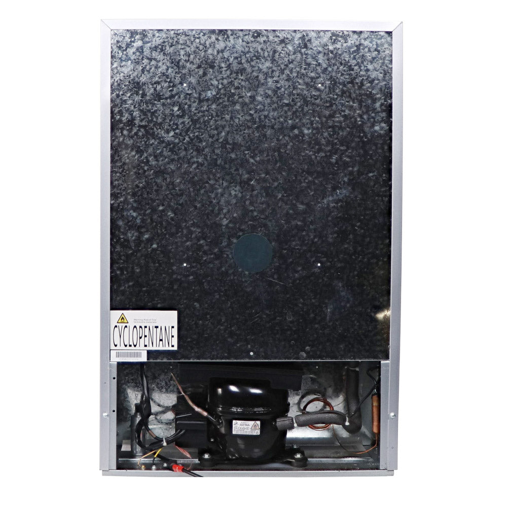 Husky 130L Indoor Bar Fridge With Anti-Condensation Glass Door in Silver (HUS130HDSIL)