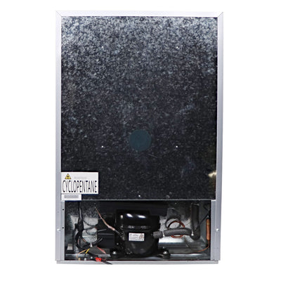 Husky 130L Indoor Bar Fridge With Anti-Condensation Glass Door in Silver (HUS130HDSIL)
