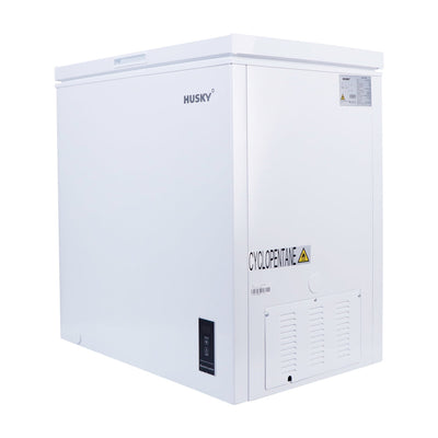 Husky 198L Solid Door Hybrid Chest Fridge/Freezer in White (HUS-198CHE.1)