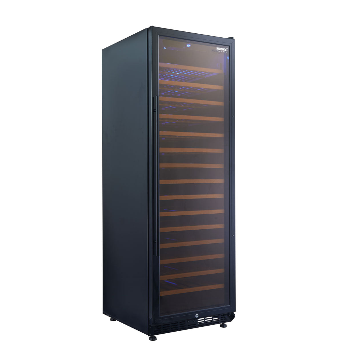 Husky Vino Pro 450L Single Zone Freestanding Wine Fridge in Black Door Trim (HUS-WC168S-BKZY)