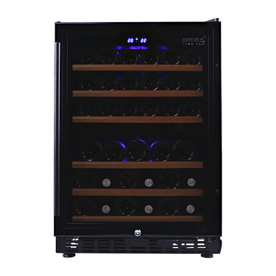 Husky Vino Pro 154L Dual Zone Under Counter Wine Fridge in Black Door Trim (HUS-WC54D-BK-ZY)