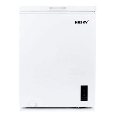 Husky 142L Solid Door Hybrid Chest Fridge/Freezer in White (HUS-142CHE.1)
