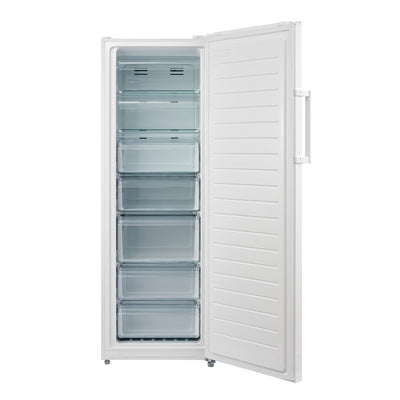 Husky 268L Vertical Hybrid Fridge/Freezer in White (HUS-268VFWH.1)