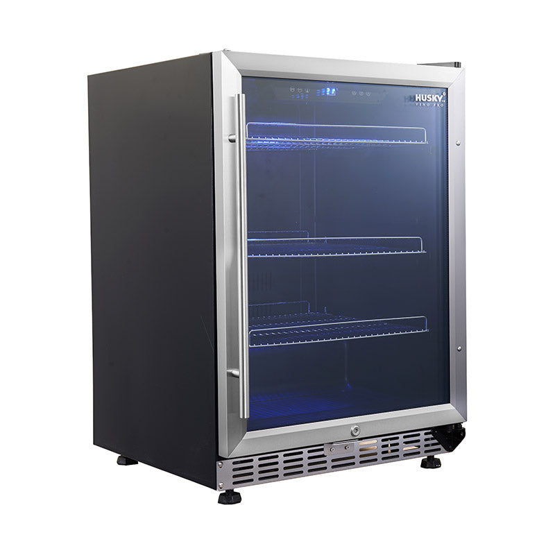 Husky Vino Pro 154L Under Counter Drinks Chiller in Stainless Steel Door (HUS-DC54-ZY)