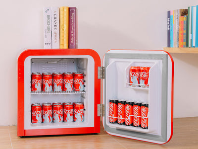 Husky 41L Retro Style Mini Bar Fridge in Red (HUSD-RETRO41-RD-AU.1)