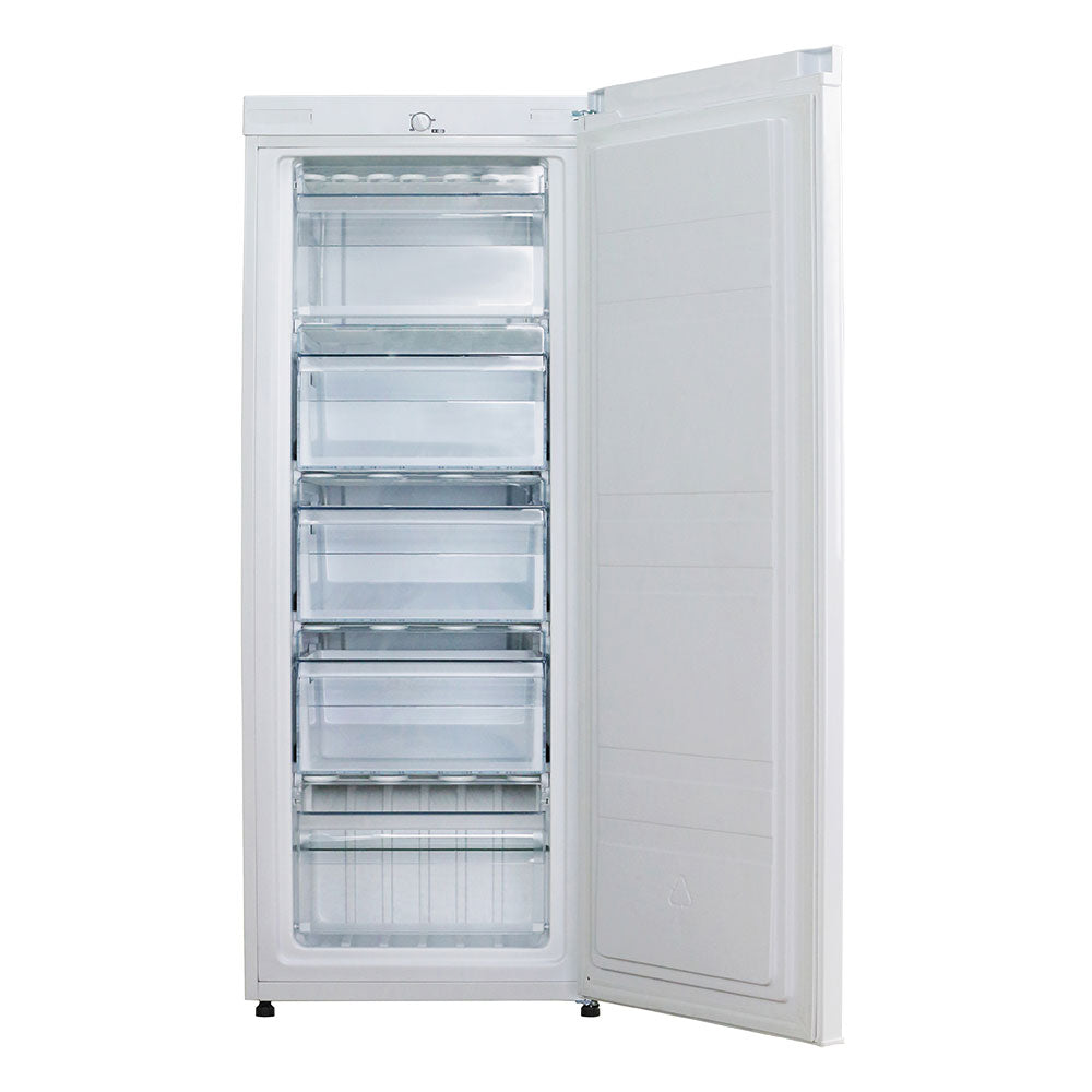 Husky 172L Solid Door Upright Vertical Freezer In White (HUS-172VFWH.1)