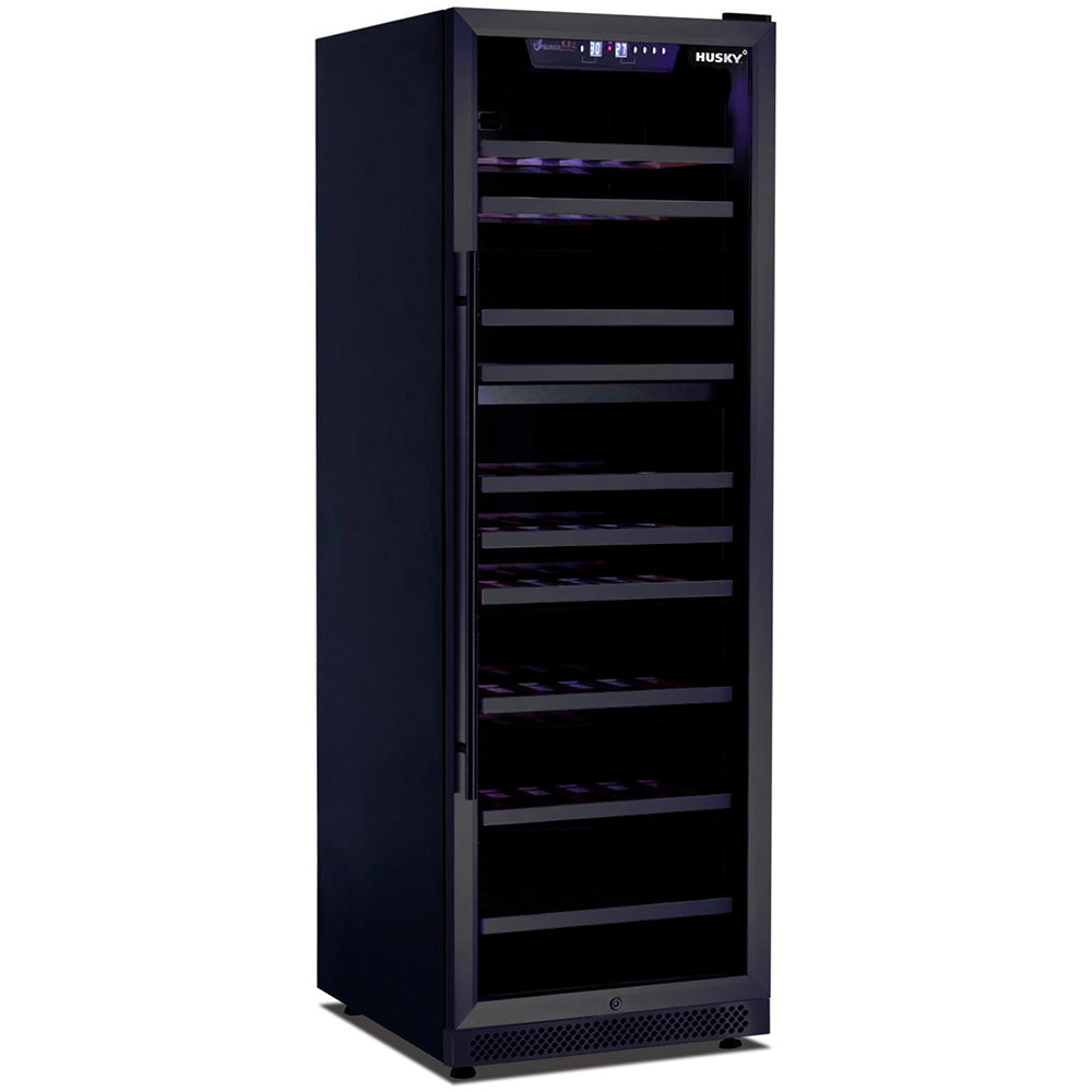 Husky Riserva 450L Dual Zone Freestanding Wine Fridge in Matt Black (HUSWS168DMBZY)