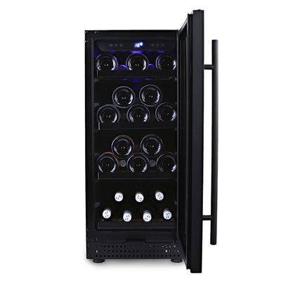Husky Riserva 80L Dual Zone Wine Fridge in Matt Black (HUSWS33DMBZY)