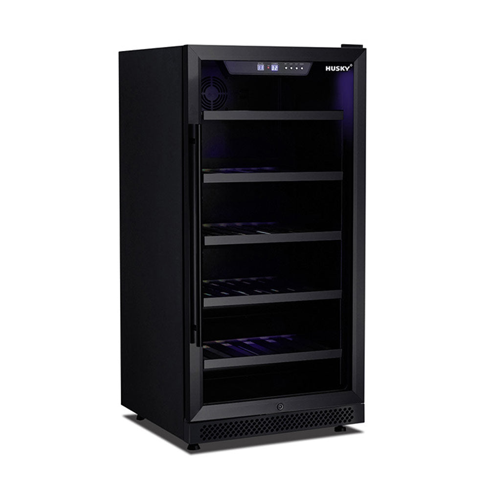 Husky Riserva 240L Single Zone Freestanding Wine Fridge in Matt Black (HUSWS72SMBZY)