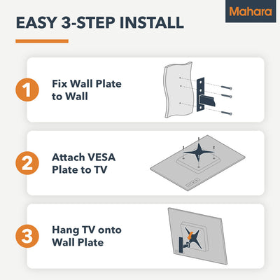 Mahara Full-Motion TV Wall Mount Bracket for 32" to 65" TV (MHLMP44-AU)
