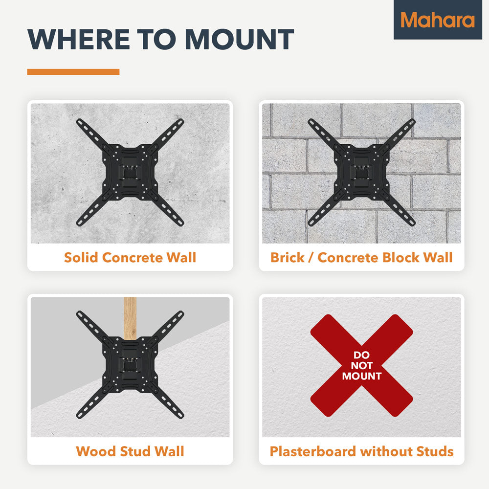 Mahara Full-Motion TV Wall Mount Bracket for 32" to 65" TV (MHLMP44-AU)